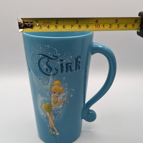 Disney Tinkerbell 3D Blue Tall Ceramic Mug, Enchanting Fairies Collection, 6.25" - Picture 9 of 10